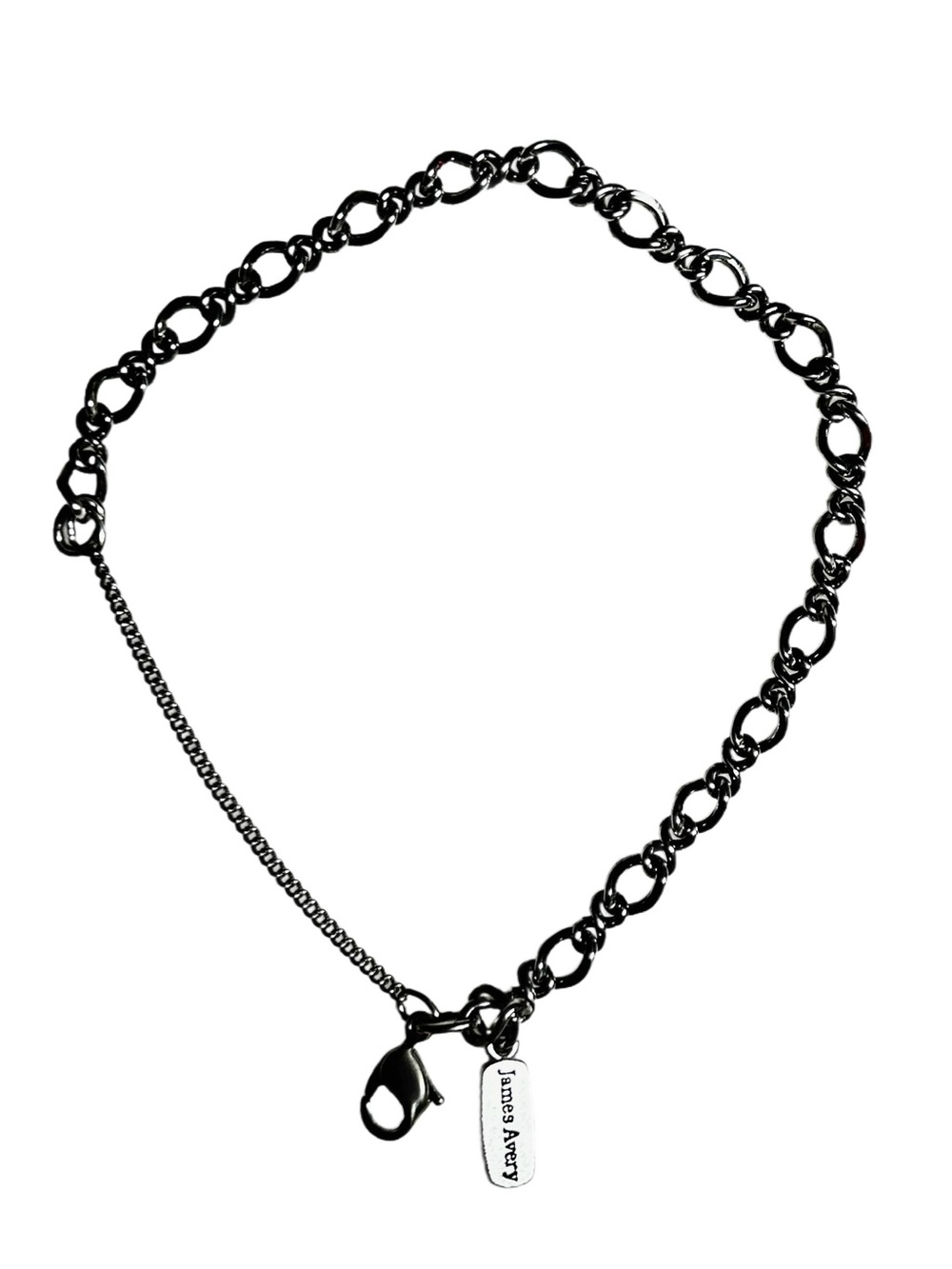 James Avery ~ Size 8” in. ~ Sterling Silver Twist Link Charm Chain Bracelet